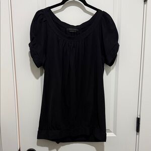 BCBGMaxAzria Black Cotton T-shirt